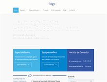 Tablet Screenshot of neurologiaclinica.es